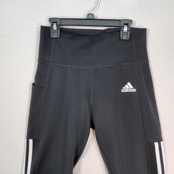 Womens Adidas Leggings Athletic Ankle Pants Size Small Skinny Leg Used - Picture 7 of 13